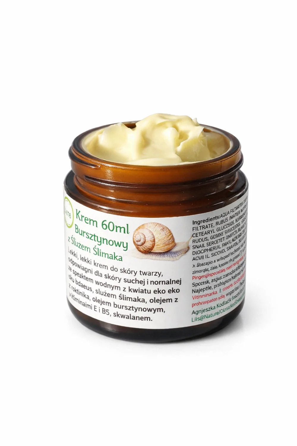 krem bursztynowy z śluzem ślimaka 60 ml