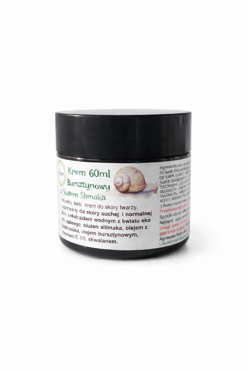krem bursztynowy z śluzem ślimaka 60 ml