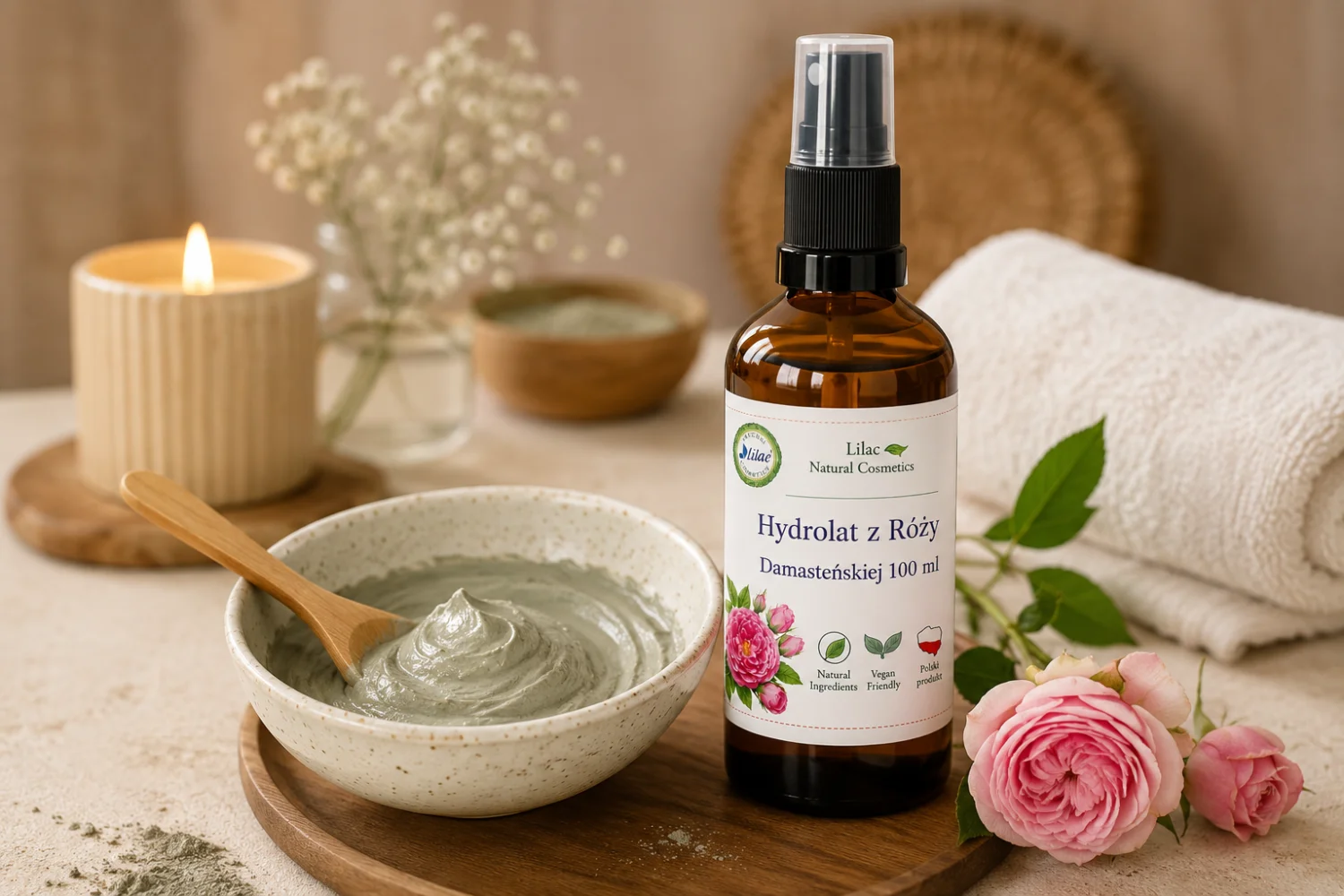 Hydrolat rózany róży  damasceńskiej 