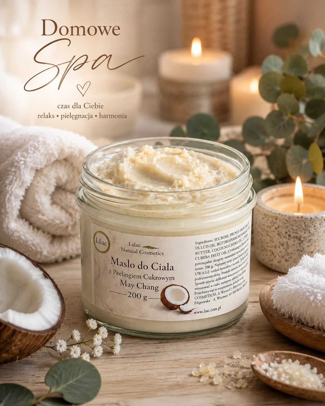 Masło peeling cukrowy May Chang 200 g
