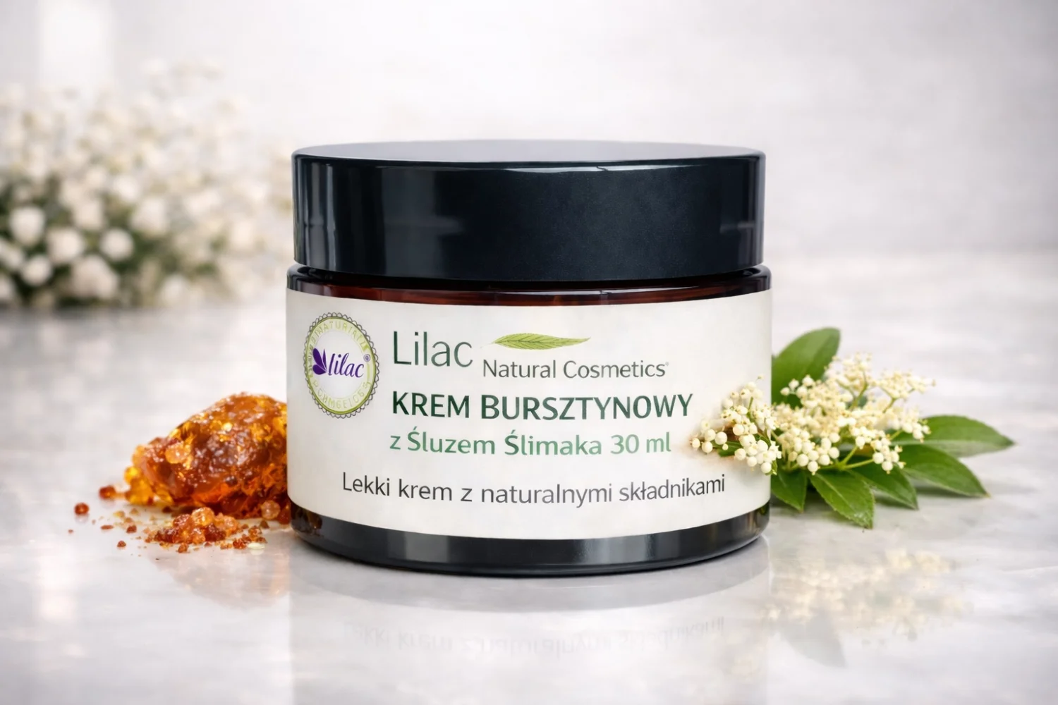 Krem Bursztynowy z Śluzem Ślimaka 30 ml 